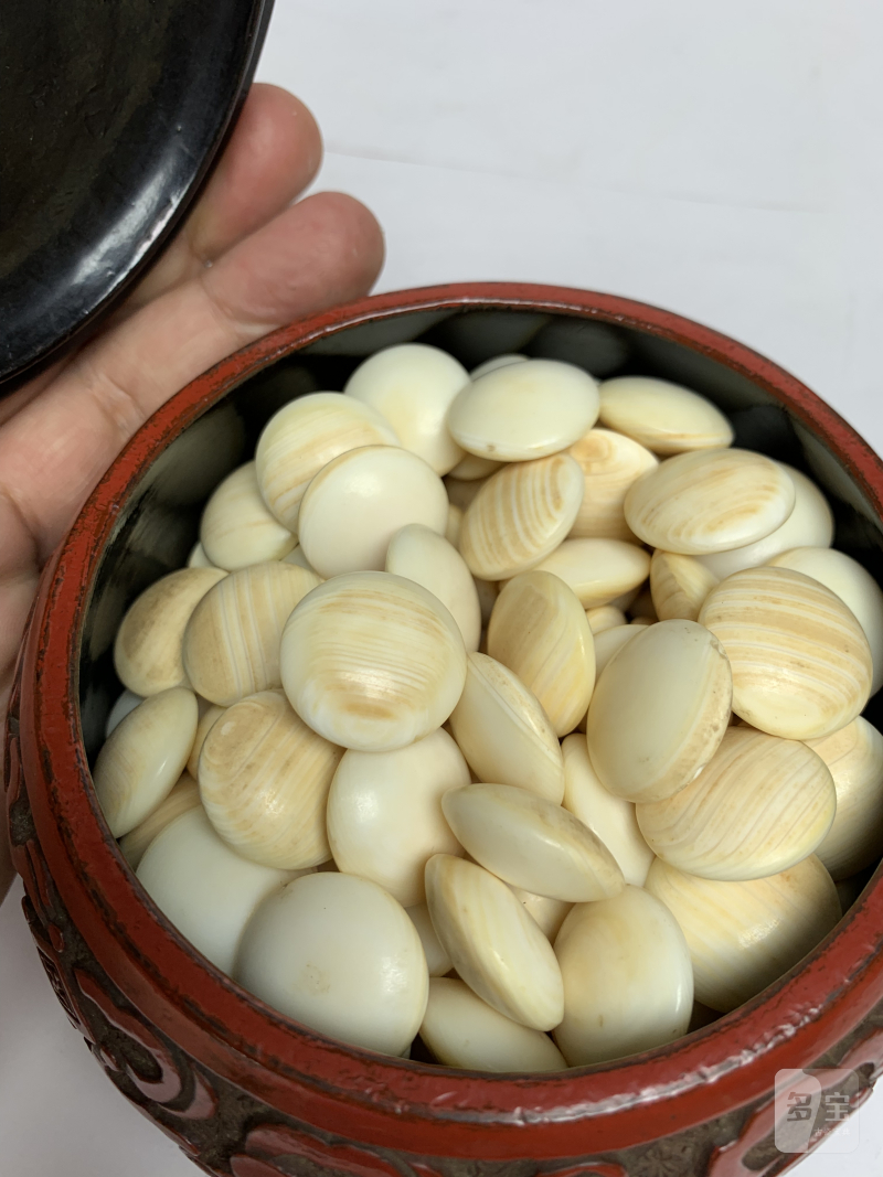 明 剔红八吉祥纹围棋盒一对 - 图15